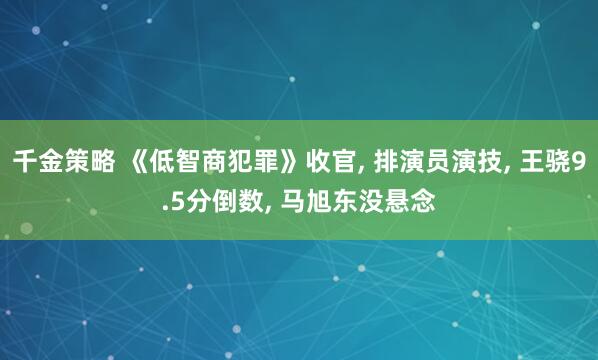 千金策略 《低智商犯罪》收官, 排演员演技, 王骁9.5分倒数, 马旭东没悬念