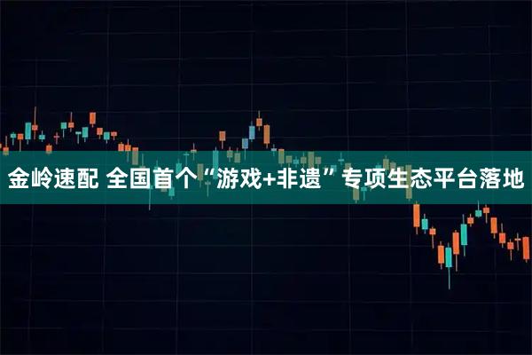 金岭速配 全国首个“游戏+非遗”专项生态平台落地